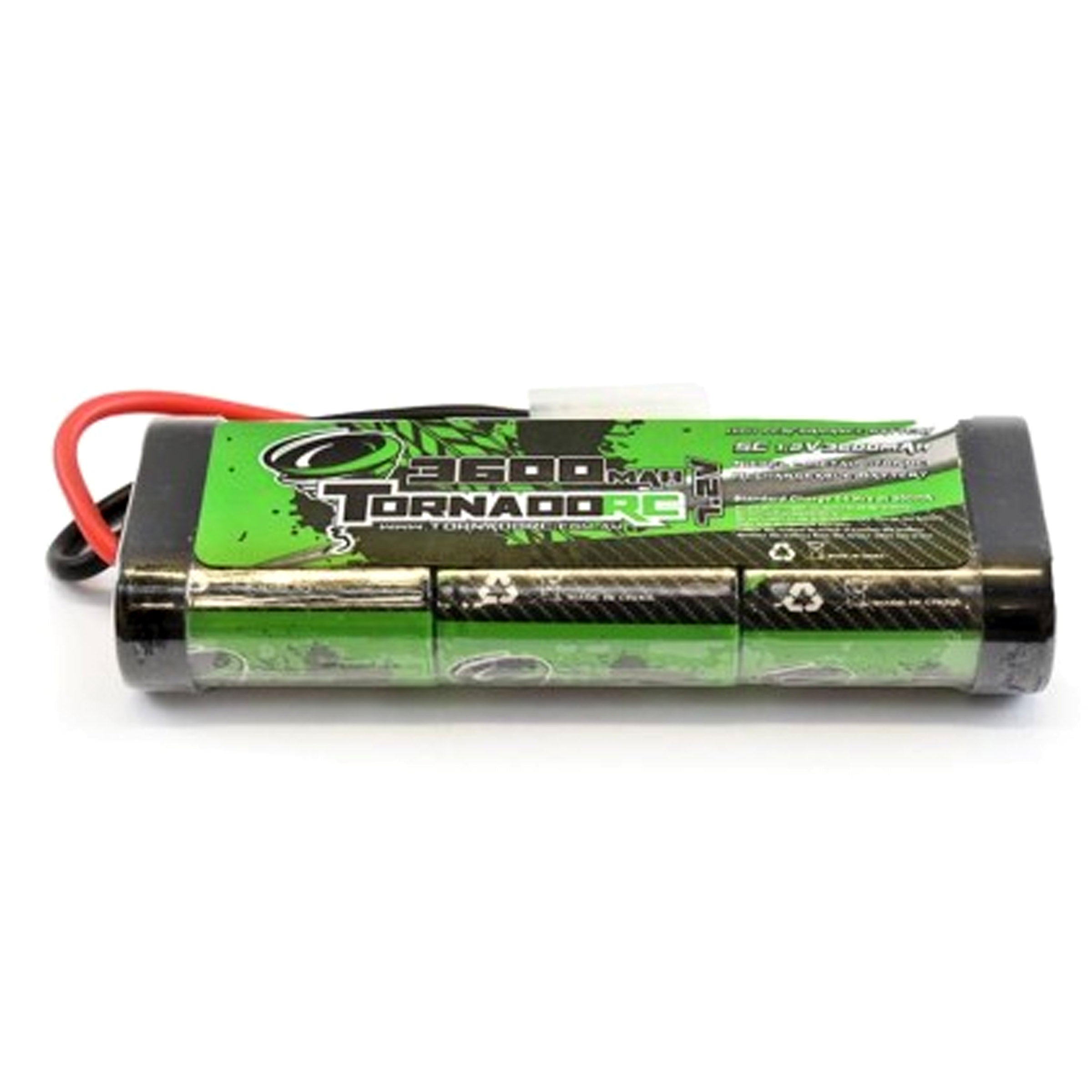 Tornado RC 7.2v 3600mah Stick Pack Battery For RC Radio Control Car - Tamiya Connector